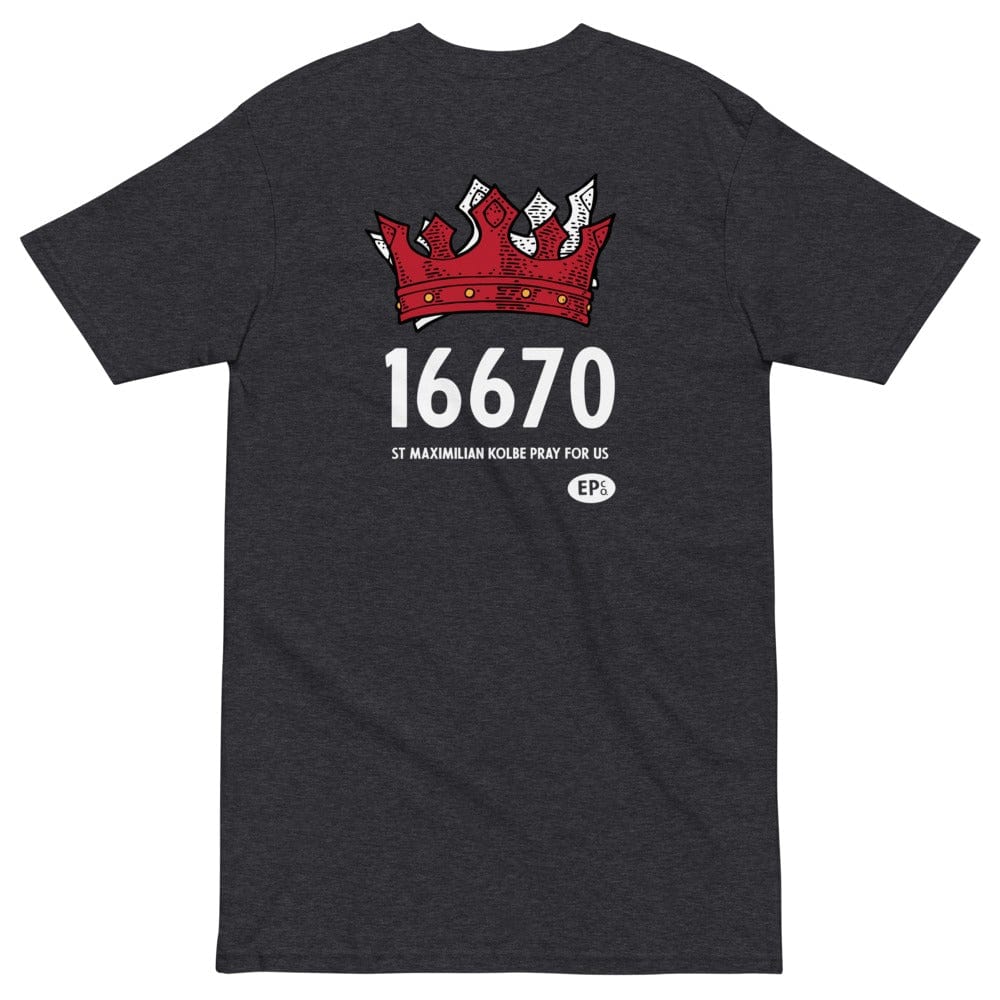 St Maximilian Kolbe T-Shirt | A Crown of Martyrdom and Purity 👑