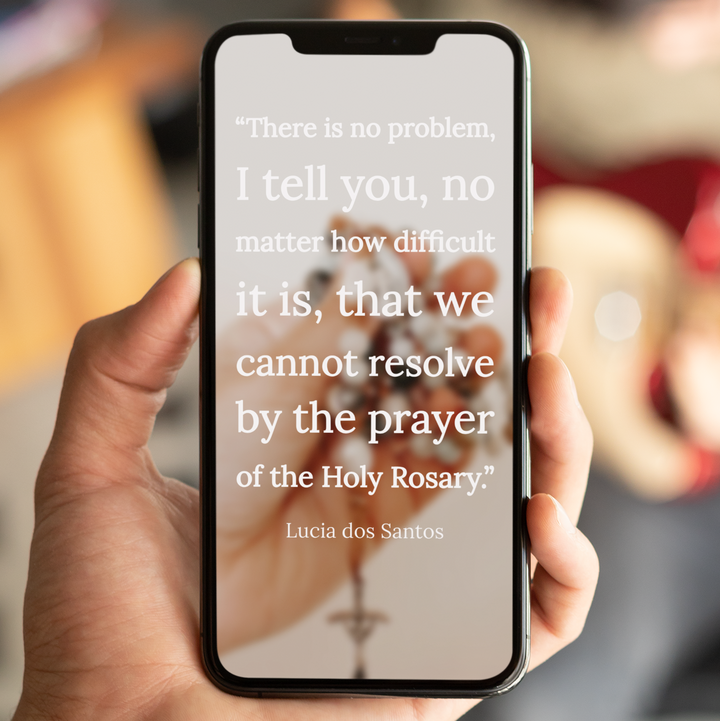 7 Free Rosary Wallpapers for your phone | Reminders to Pray!