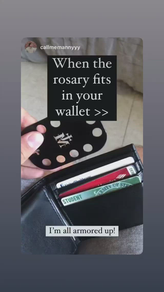 The Rosary Card | Black
