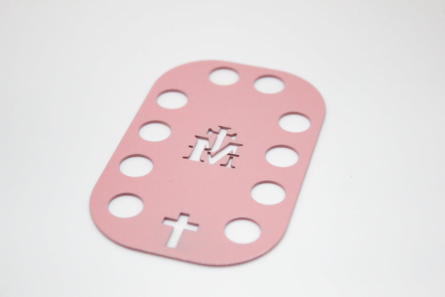 Everyday Prayer Co The Rosary Card | Pastel Pink